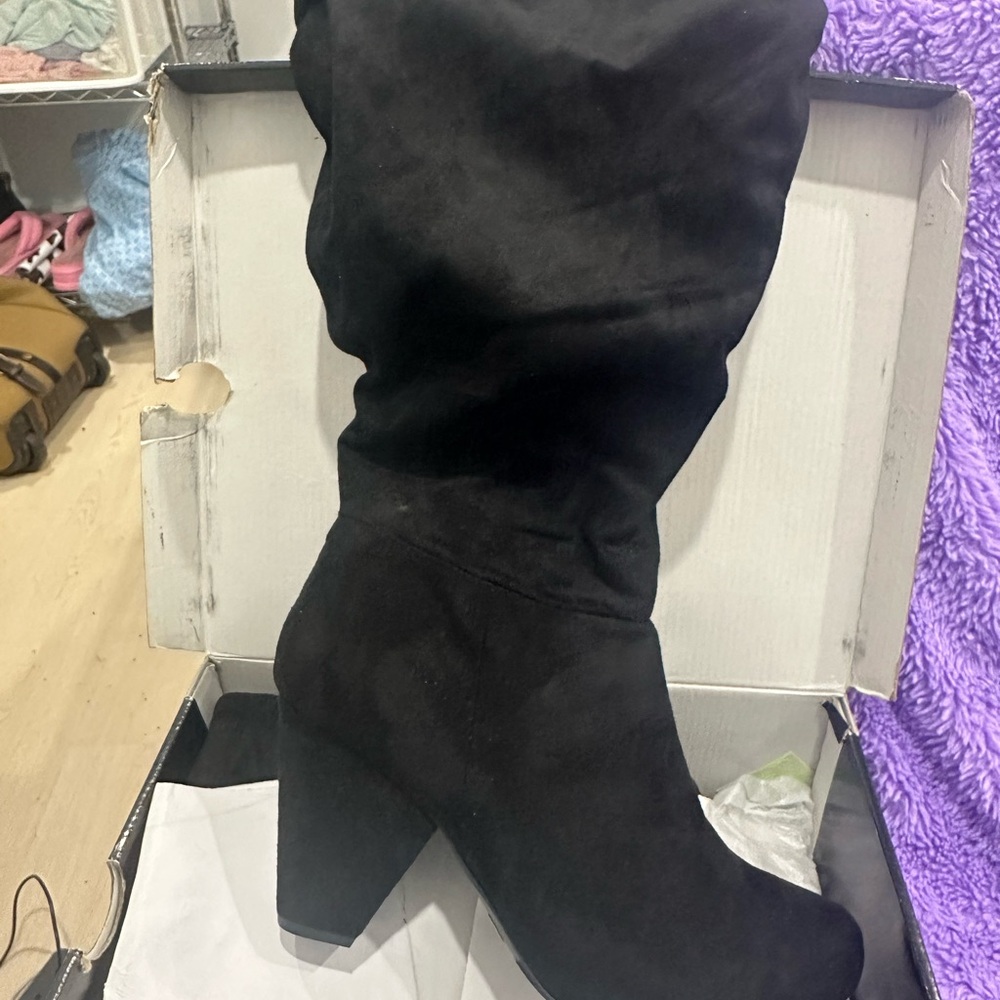 Torrid Slouch Cone Heel Knee Boot